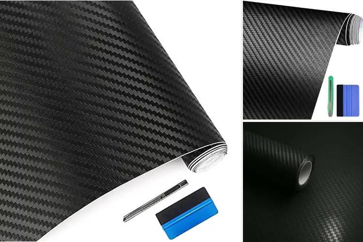 Detailed view of Best 3D Carbon Fiber Stickers