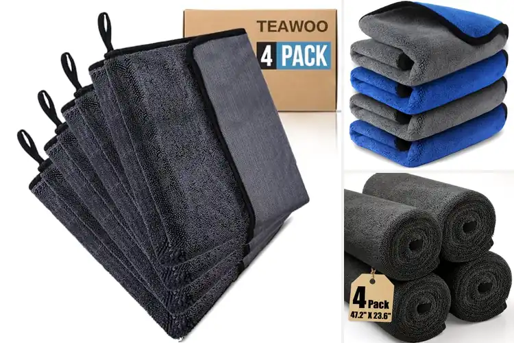Detailed view of 10 Best 4X Absorbent Car Cleaning Cloths for Streak-Free Shine