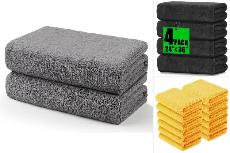 Detailed view of Best Absorbent Car Towels Eight Times Their Weight