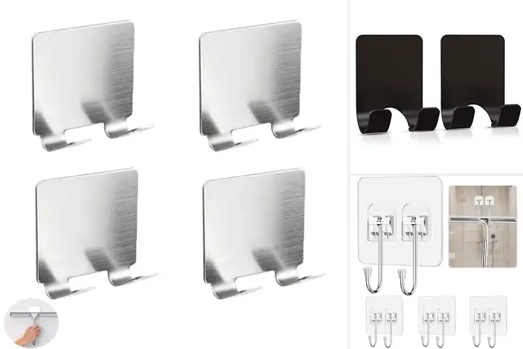 Detailed view of 10 Best Adhesive Hooks Squeegees for a Spotless Bathroom