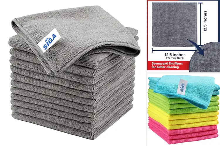 Detailed view of 10 Best All-Purpose Microfiber Cloths:Ultra-Absorbent Shine