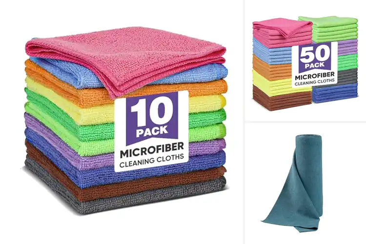 Detailed view of Best Color-Coded Cleaning Cloths For Separate Tasks