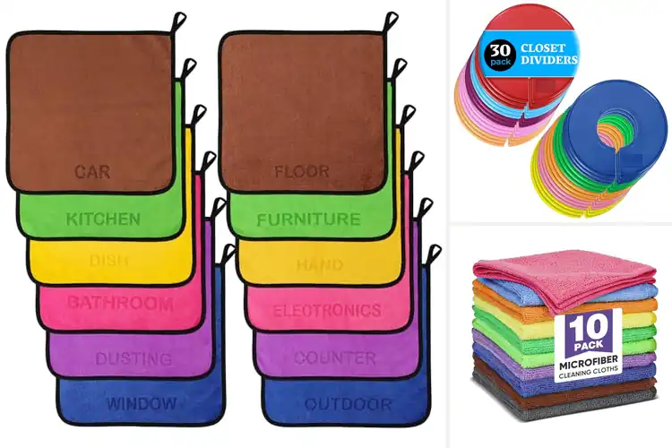 Detailed view of 10 Best Color Coded Cloths: Simplify Cleaning with Ease
