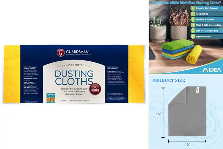 Detailed view of 10 Best Dusting Cloths for Home: Streak-Free Cleaning