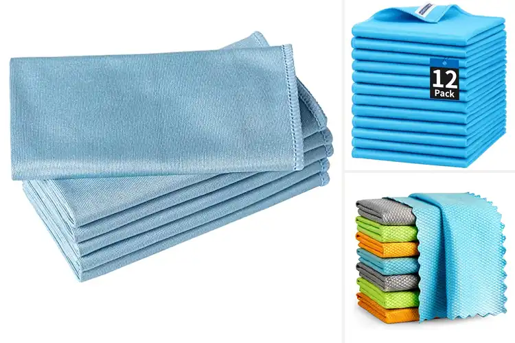 Detailed view of Best Glass Cleaning Microfiber Cloths