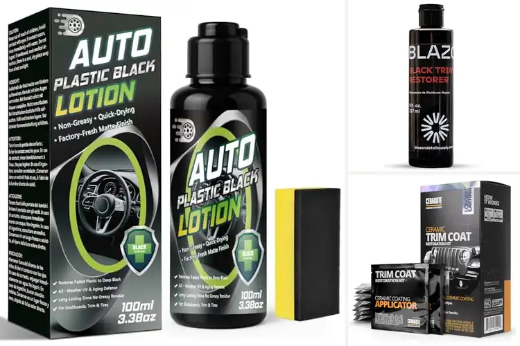 Detailed view of Best Long-Lasting Black Trim Restorer