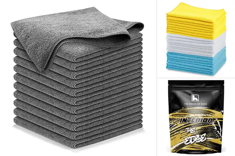 Detailed view of 10 Best Microfiber Cleaning Cloths For Cars: Clear Shine