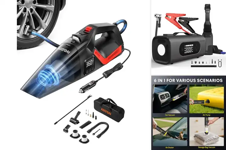 Detailed view of Best Multi-Function Vacuum And Inflator: Effortless Car Care