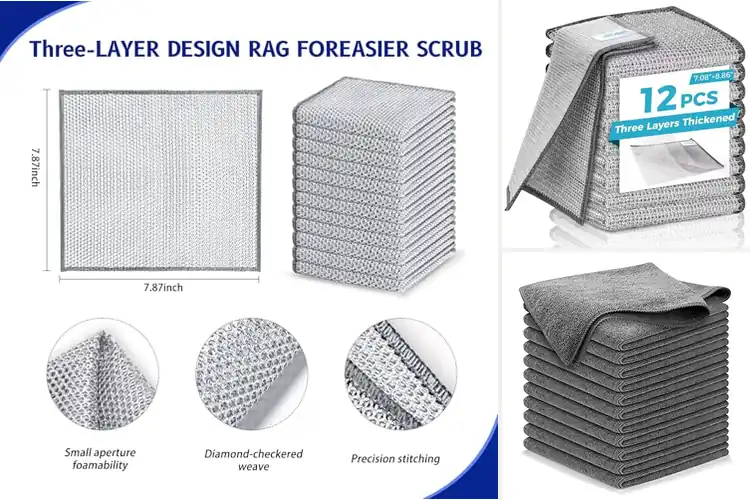 Detailed view of 10 Best Multipurpose Cleaning Cloths for Effortless Cleaning