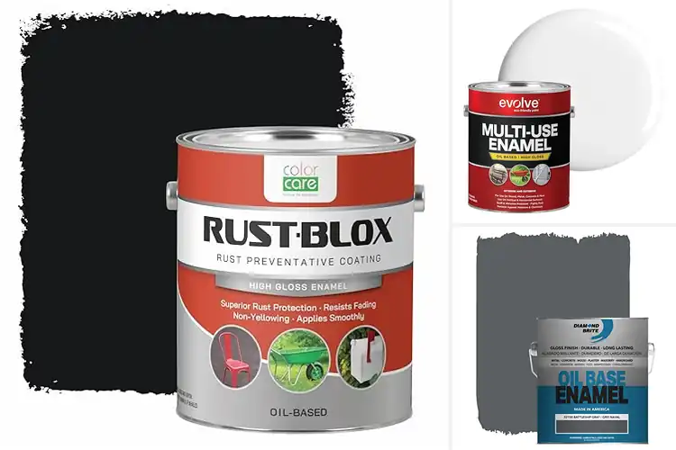 Detailed view of Best Oil-Based Metal Paints