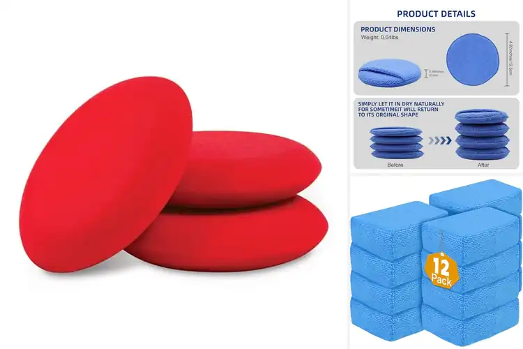 Detailed view of 10 Best Reusable MachineWashable Wax Pads: Smooth Car Detailing