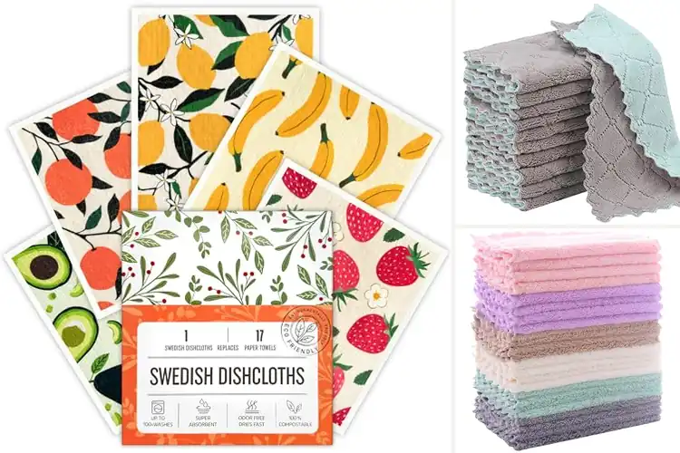 Detailed view of 10 Best Reusable Washable Cloths: Eco Cleaning