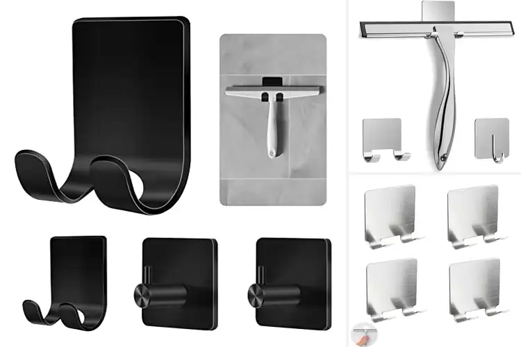 Detailed view of 10 Best Squeegees With Adhesive Hooks: Clean Showers