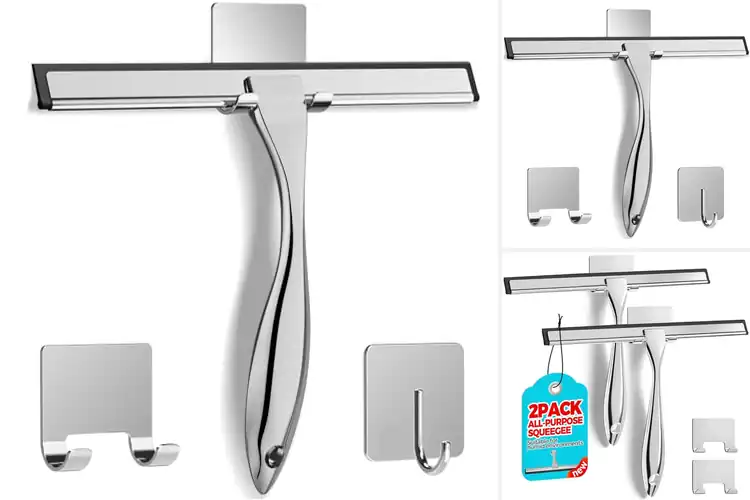Detailed view of 10 Best Stainless Steel Shower Squeegees For Glass