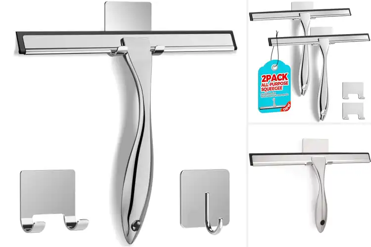 Detailed view of 10 Best Stainless Steel Squeegees for Glass Doors — Clean