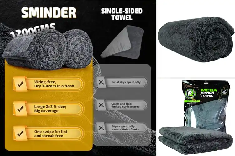 Detailed view of Best Streak Free Car Drying Towels: Top 10 Spotless Picks