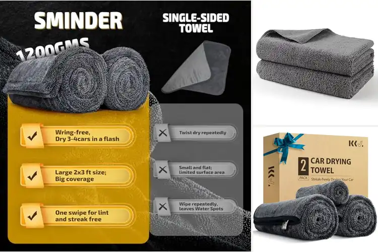 Detailed view of Best Ultra Absorbent Car Drying Towels For Quick Dry