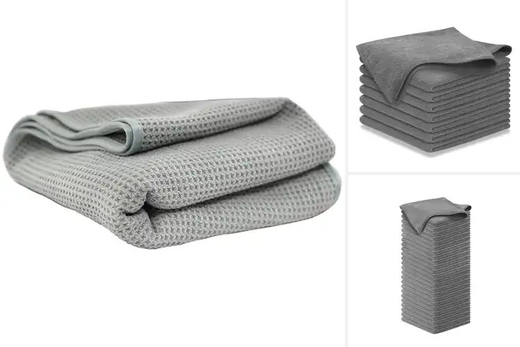 Detailed view of 10 Best Ultra Absorbent Microfiber Towel Weave