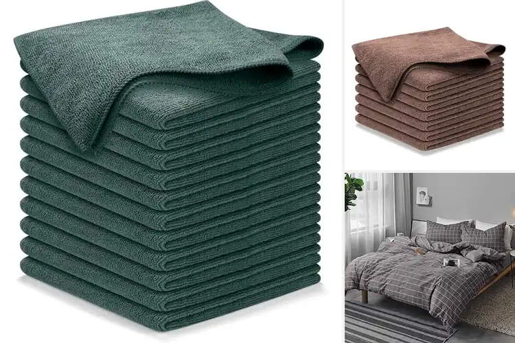 Detailed view of 3 Best Value 1200 Washes Microfiber Set: Ultimate Cleaning Power