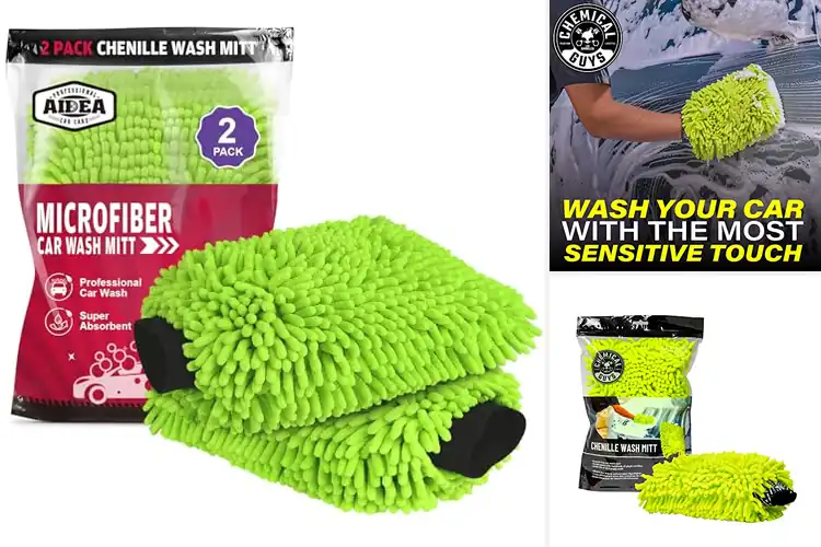 Detailed view of Best Wash Mitts for Trucks